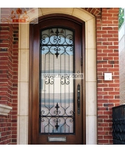 Wrought iron entrance doors
