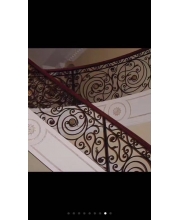 Iron art stair handrails
